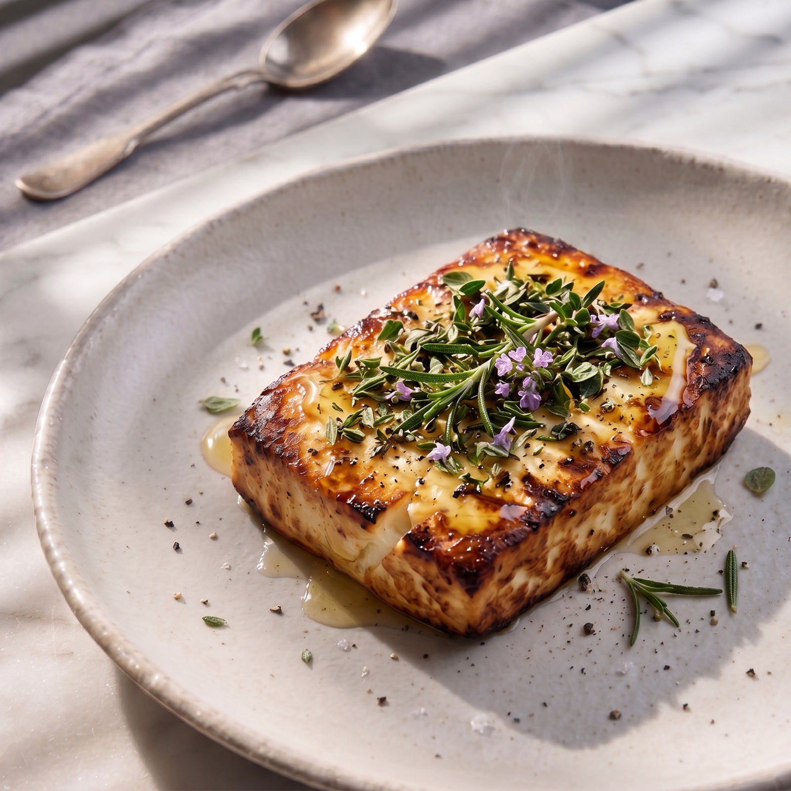 Gegrillter Schafskäse